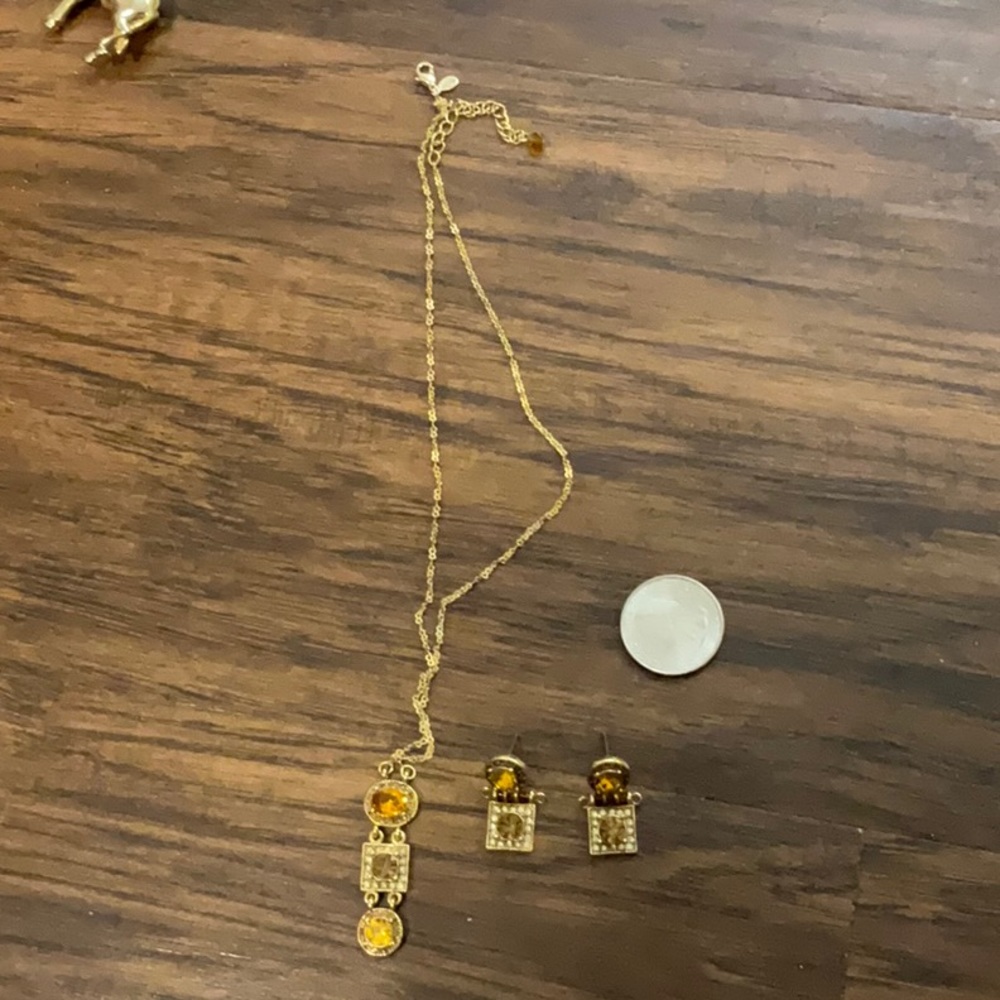 Necklace and earrings set used